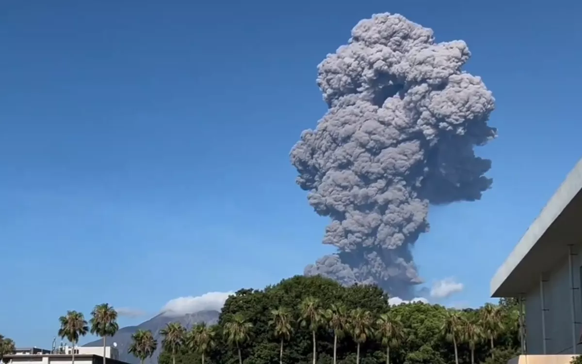 日本櫻島火山再爆   今年已第25次